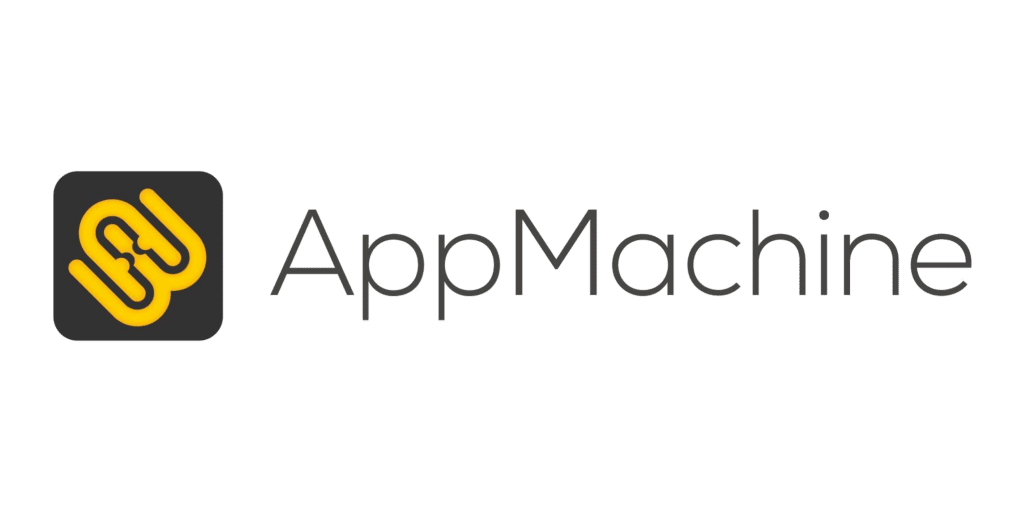 Logo de AppMachine, permettant de créer une application mobile iOS et Android